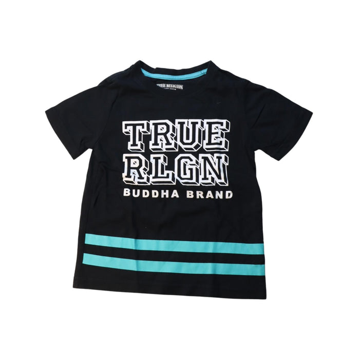 A Multicolour Short Sleeve T Shirts from True Religion in size 5T for boy. (Front View)