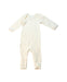 A Yellow Long Sleeve Jumpsuits from Petit Bateau in size 0-3M for neutral. (Front View)