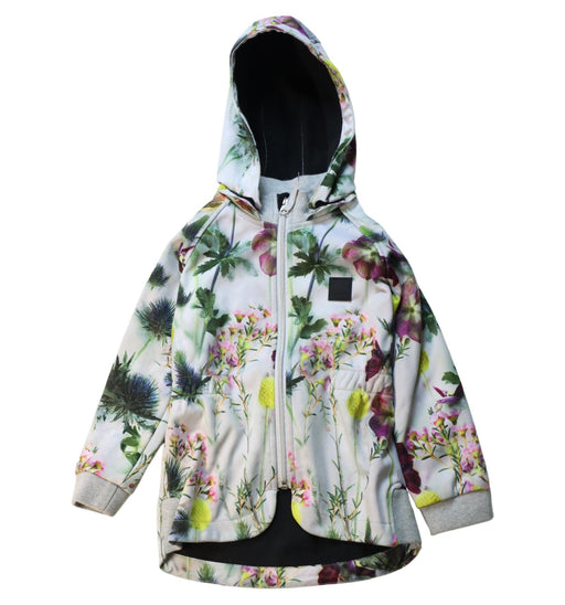 A Multicolour Lightweight Jackets from Molo in size 5T for girl. (Front View)