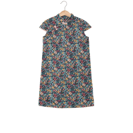 A Multicolour Short Sleeve Dresses from Little Valley in size 3T for girl. (Front View)
