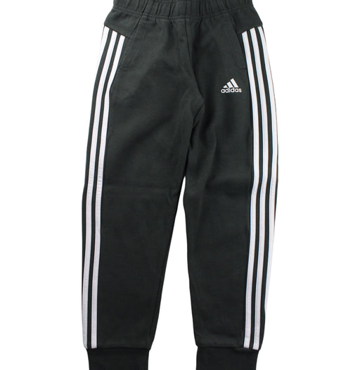 A Green Sweatpants from Adidas in size 10Y for boy. (Front View)