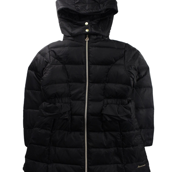 A Black Puffer/Quilted Jackets from Chickeeduck in size 10Y for boy. (Front View)