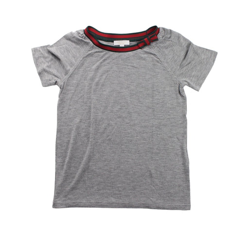 A Grey Short Sleeve T Shirts from Gucci in size 6T for girl. (Front View)