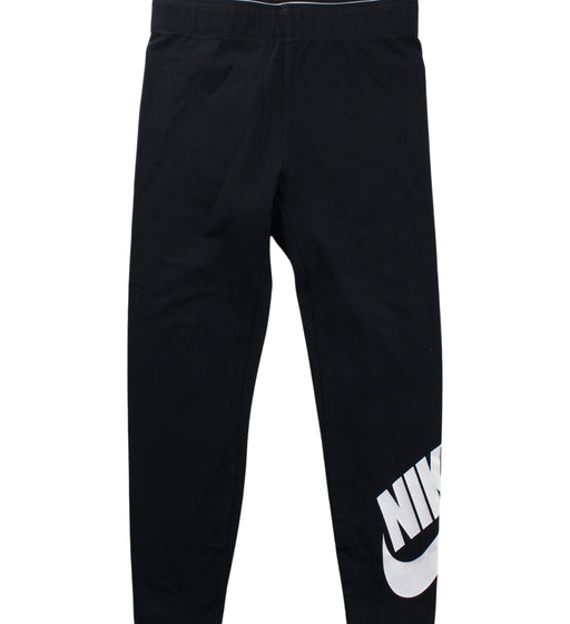 A Black Leggings from Nike in size 6T for girl. (Front View)