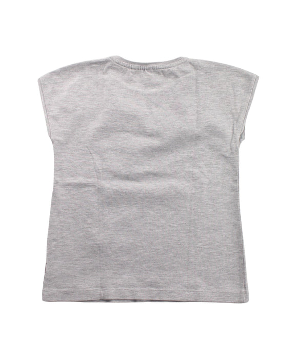 A Grey Sleeveless T Shirts from Armani in size 6T for girl. (Back View)