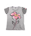 A Grey Short Sleeve T Shirts from Armani in size 8Y for girl. (Front View)