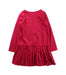 A Red Long Sleeve Dresses from Jacadi in size 6T for girl. (Back View)