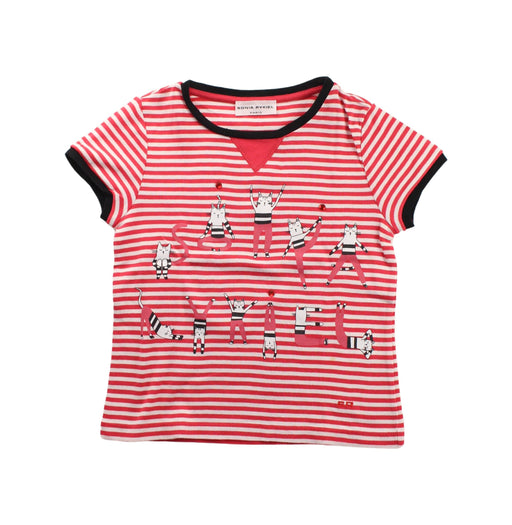 A Red Short Sleeve T Shirts from Sonia Rykiel in size 8Y for girl. (Front View)