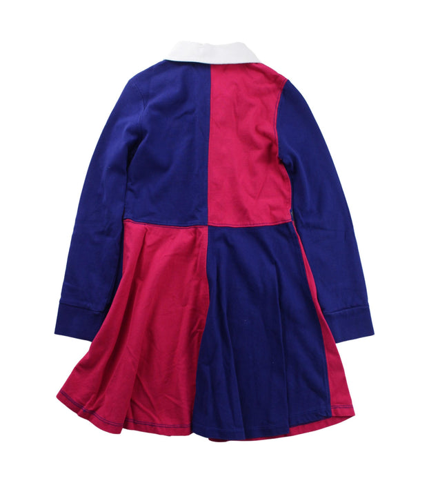 A Blue Long Sleeve Dresses from Polo Ralph Lauren in size 6T for girl. (Back View)