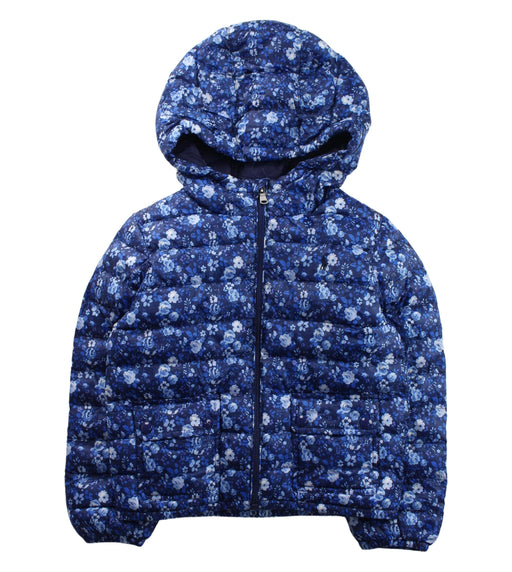 A Blue Puffer/Quilted Jackets from Polo Ralph Lauren in size 5T for girl. (Front View)