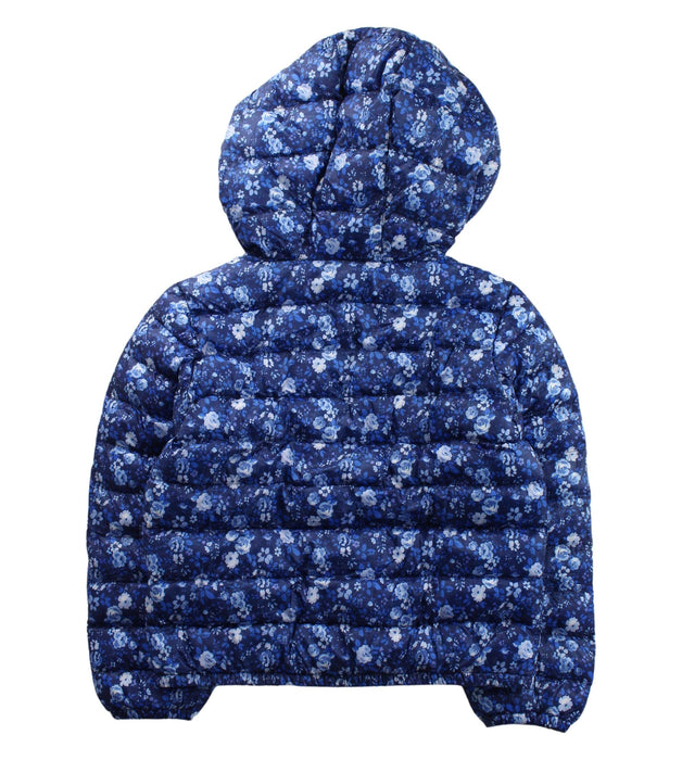 A Blue Puffer/Quilted Jackets from Polo Ralph Lauren in size 5T for girl. (Back View)