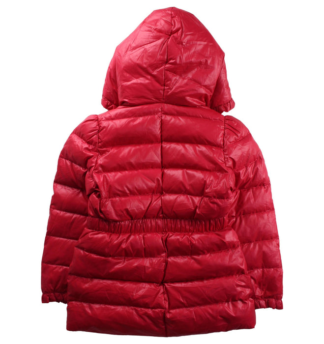 A Red Puffer/Quilted Jackets from Armani in size 6T for boy. (Back View)