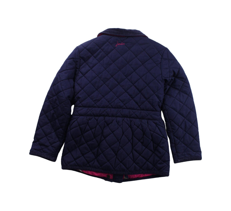 A Blue Puffer/Quilted Jackets from Joules in size 4T for boy. (Back View)