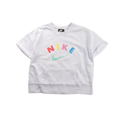 A White Short Sleeve T Shirts from Nike in size 12Y for girl. (Front View)
