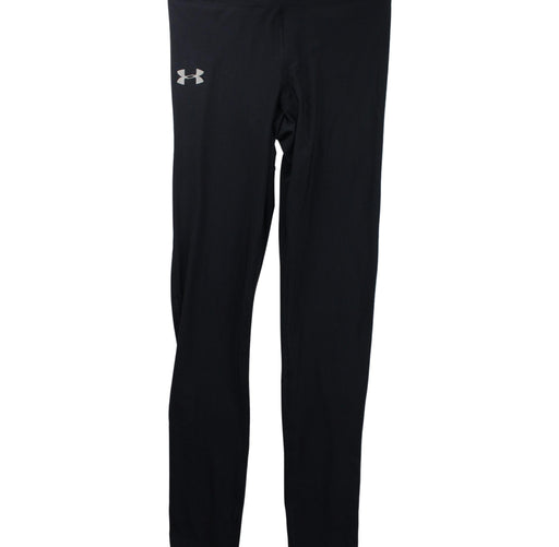 A Black Leggings from Under Armour in size 10Y for girl. (Front View)