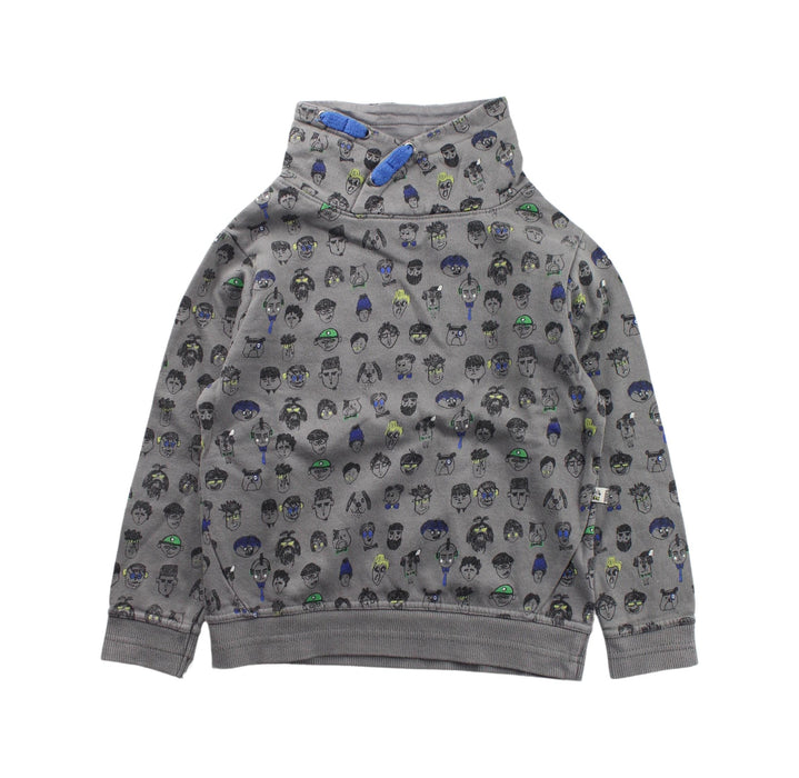 A Grey Crewneck Sweatshirts from DPAM in size 4T for boy. (Front View)