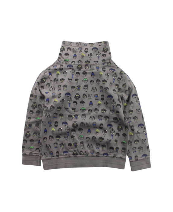 A Grey Crewneck Sweatshirts from DPAM in size 4T for boy. (Back View)