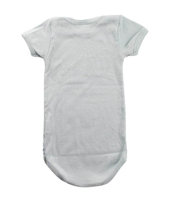 A Blue Short Sleeve Bodysuits from Petit Bateau in size 6-12M for boy. (Back View)
