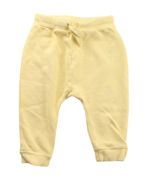 A Yellow Sweatpants from Seed in size 12-18M for girl. (Front View)