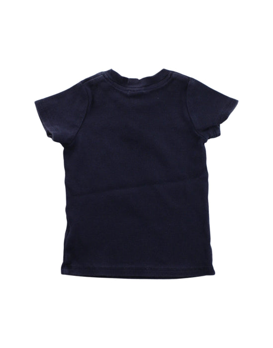 A Blue Short Sleeve Tops from Seed in size 6-12M for girl. (Back View)