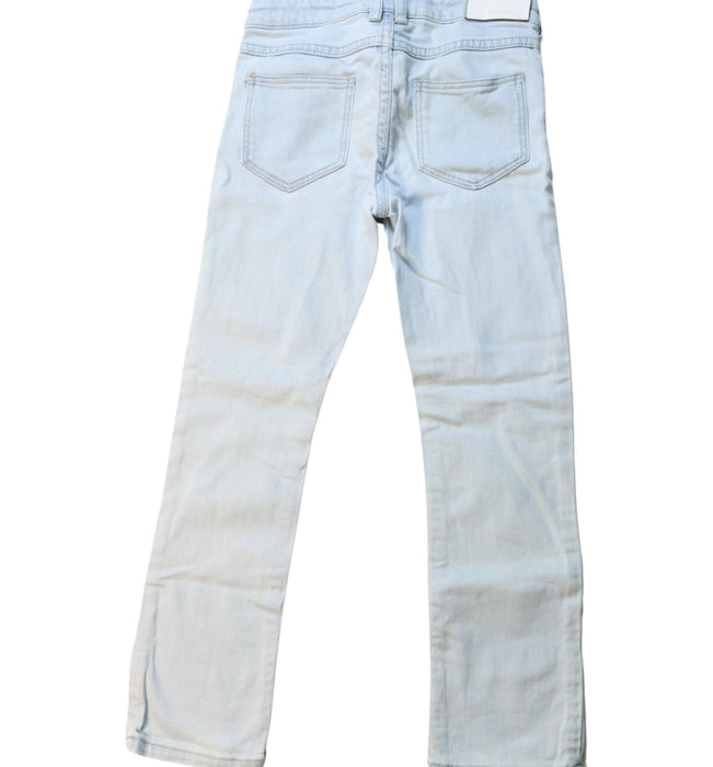 A White Jeans from Jacadi in size 6T for boy. (Back View)