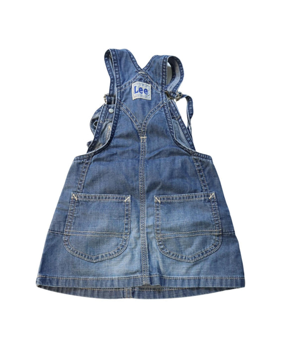 A Blue Overall Dresses from Lee in size 12-18M for girl. (Back View)