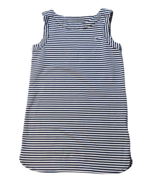 A White Sleeveless Dresses from Vineyard Vines in size 4T for girl. (Front View)
