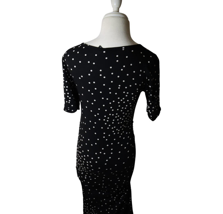 A Black Long Sleeve Dresses from Isabella Oliver in size S for maternity. (Back View)