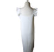 A White Short Sleeve Dresses from Hatch in size S for maternity. (Back View)