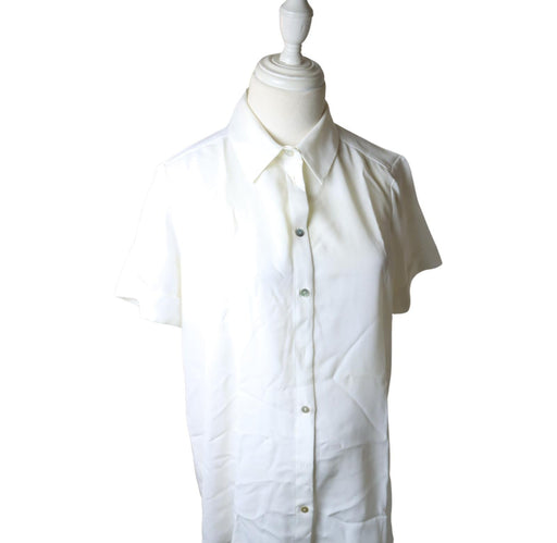 A White Short Sleeve Shirts from Hatch in size S for maternity. (Front View)