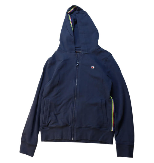 A Blue Sweatshirts from Tommy Hilfiger in size 10Y for boy. (Front View)