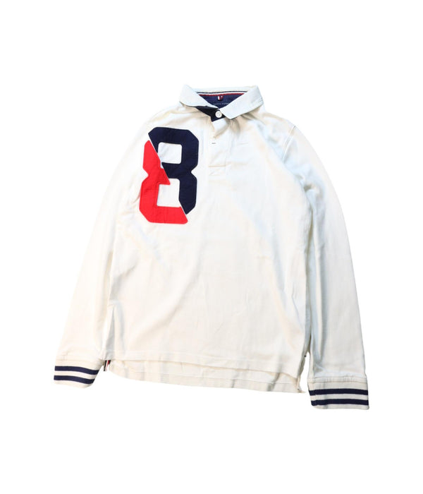 A Multicolour Long Sleeve Polos from Tommy Hilfiger in size 8Y for boy. (Front View)