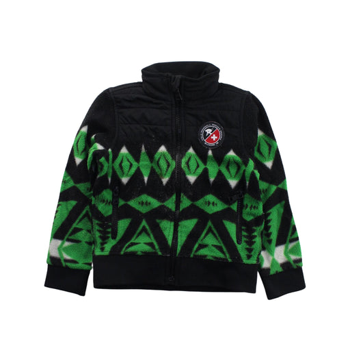 A Black Zippered Sweatshirts from Polo Ralph Lauren in size 3T for boy. (Front View)