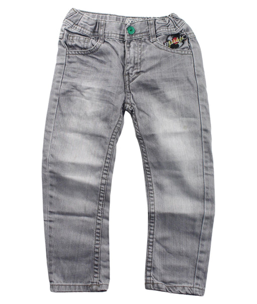 A Grey Jeans from La Compagnie des Petits in size 3T for boy. (Front View)