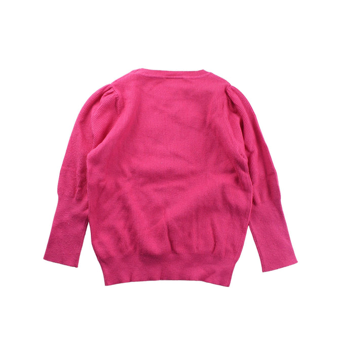 A Pink Knit Sweaters from Seed in size 4T for girl. (Back View)