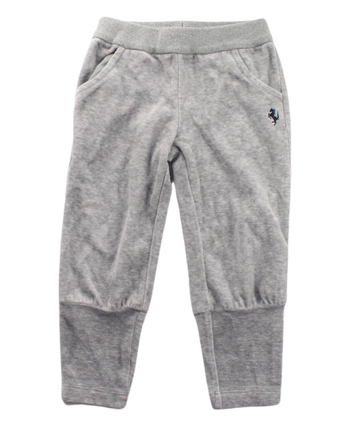 A Grey Sweatpants from Ferrari in size 12-18M for boy. (Front View)