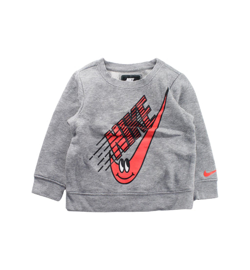 A Grey Crewneck Sweatshirts from Nike in size 2T for boy. (Front View)