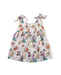 A White Sleeveless Dresses from Velveteen in size 4T for girl. (Front View)