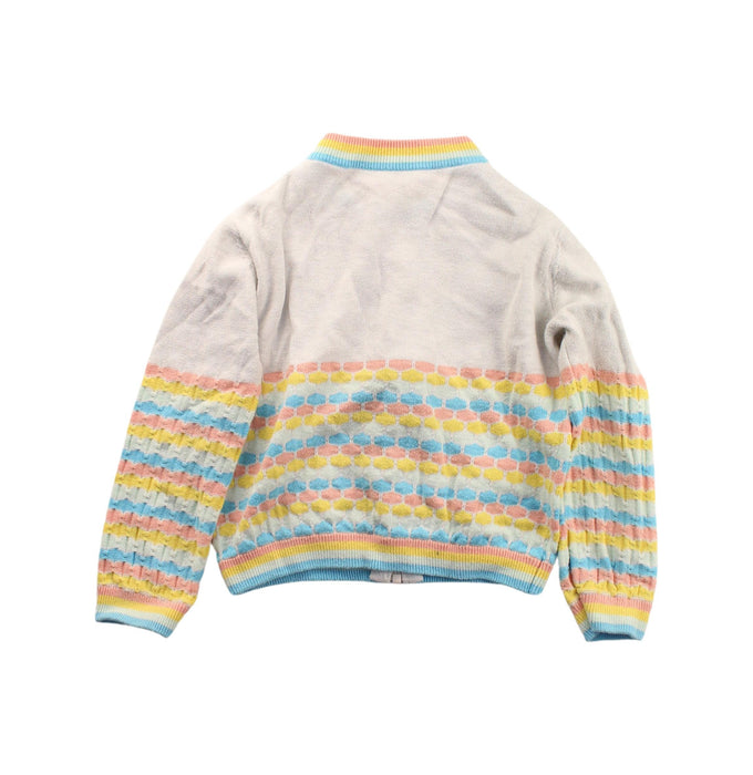A White Knit Sweaters from rainbowxoxo in size 2T for girl. (Back View)