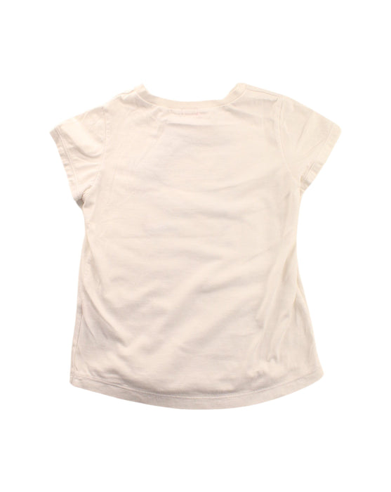 A White Short Sleeve T Shirts from Miki House in size 4T for girl. (Back View)