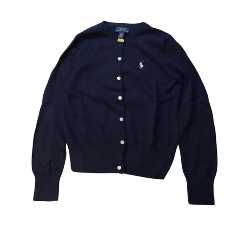 A Navy Cardigans from Polo Ralph Lauren in size 8Y for girl. (Front View)