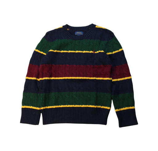 A Multicolour Knit Sweaters from Polo Ralph Lauren in size 6T for boy. (Front View)