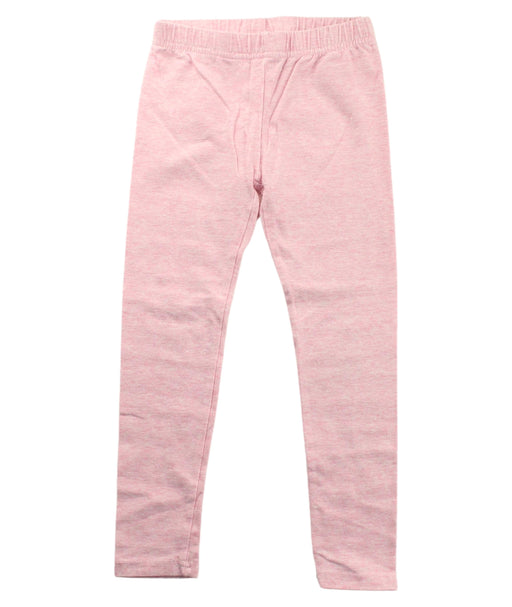 A Pink Leggings from Seed in size 3T for girl. (Front View)