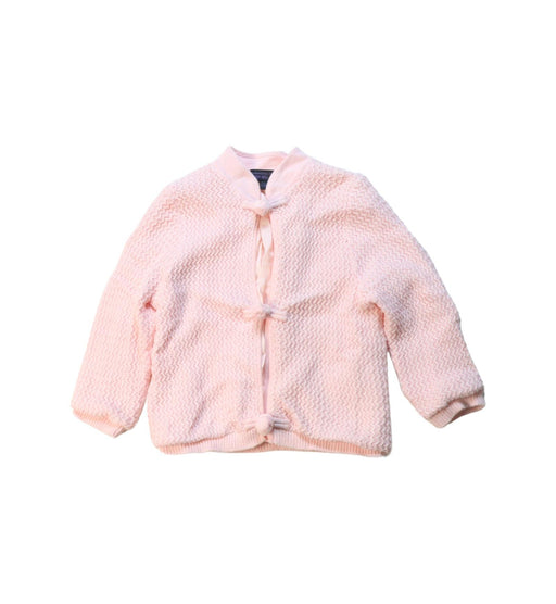 A Pink Cardigans from Shanghai Tang in size 12-18M for girl. (Front View)