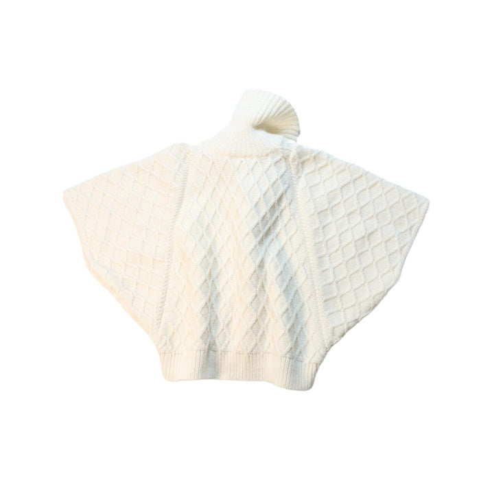 A White Capes & Ponchos from Janie & Jack in size 2T for girl. (Back View)