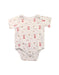 A White Short Sleeve Bodysuits from Cath Kidston in size 6-12M for girl. (Front View)