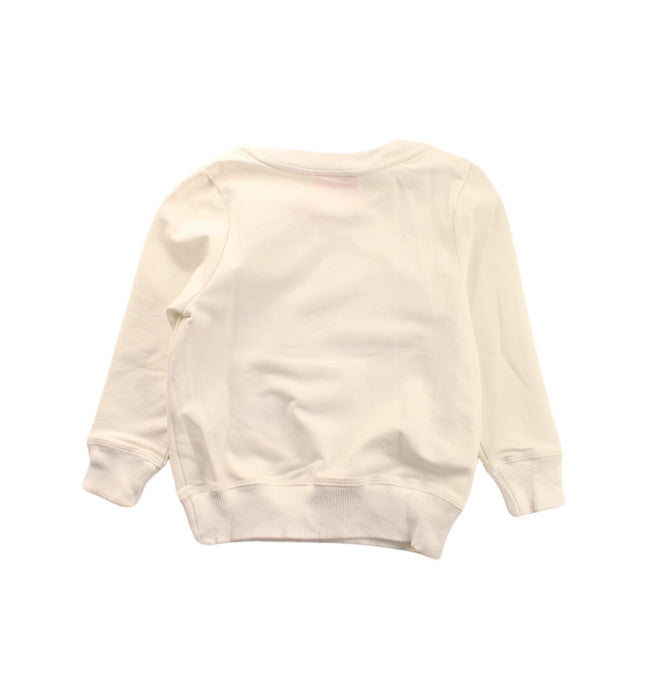 A White Crewneck Sweatshirts from Lovie by Mary J in size 12-18M for girl. (Back View)