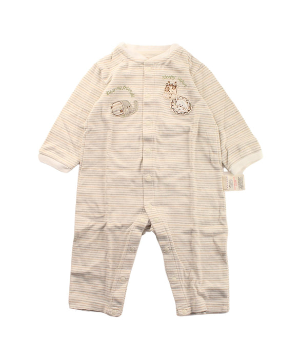 A Beige Long Sleeve Jumpsuits from Natures Purest in size 3-6M for boy. (Front View)