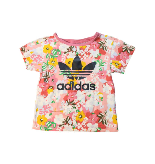 A Multicolour Short Sleeve T Shirts from Adidas in size 3T for girl. (Front View)