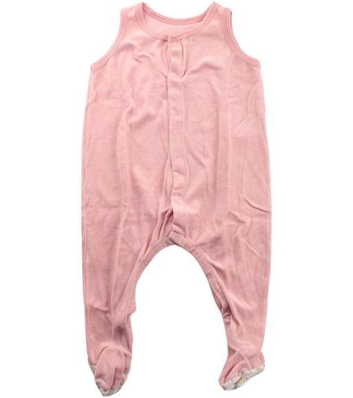 A Pink Onesies from Petit Bateau in size 6-12M for girl. (Front View)